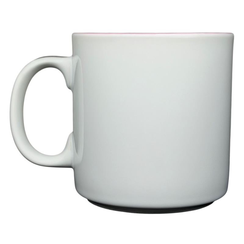 Plain white ceramic mug with a smooth finish for the JUDY name poetry mug design
