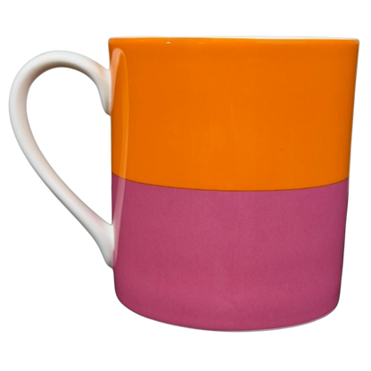 Kate Spade Wickford Red Letter Day Monogram Mug Lenox featuring vibrant orange and pink colors