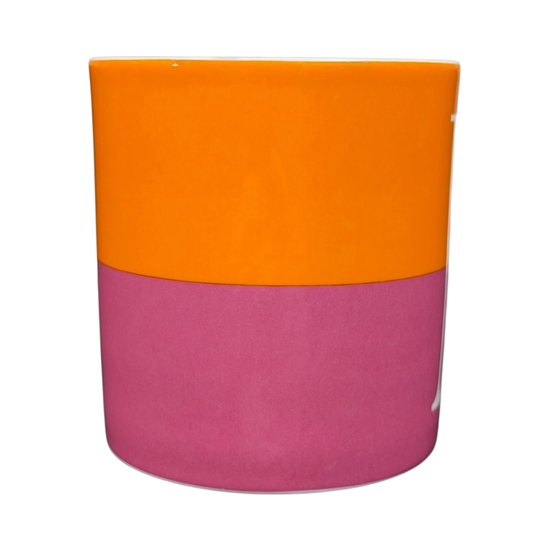 Kate Spade Wickford Red Letter Day Monogram Mug Lenox in vibrant orange and pink design