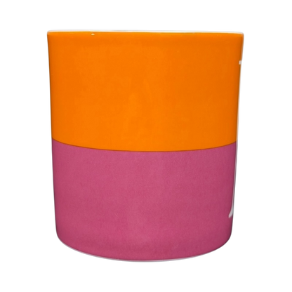 Kate Spade Wickford Red Letter Day Monogram Mug Lenox in vibrant orange and pink design