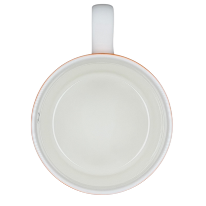 Inside view of Kate Spade Wickford Red Letter Day Monogram Mug Lenox showing smooth interior finish