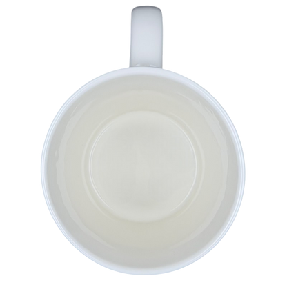 Keyhole Chaos Rory Dobner Monogram Mug Williams Sonoma in white with a smooth inner surface