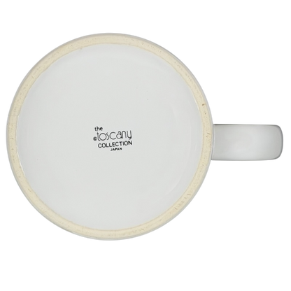 Bottom view of Lefty Kenneth Grooms Mug The Toscany Collection featuring a clean white design
