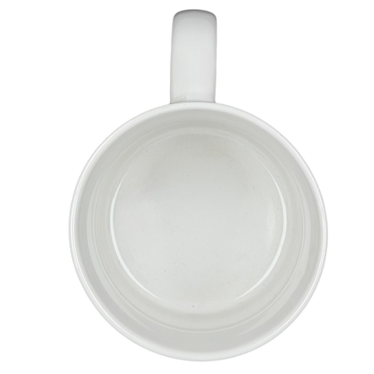 Top view of Lefty Kenneth Grooms Mug The Toscany Collection showcasing a smooth white interior