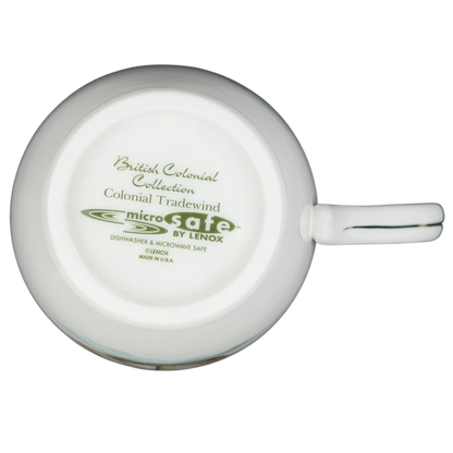 Bottom view of Colonial Tradewind Sailing Ship Mug Lenox showcasing its British Colonial Collection design