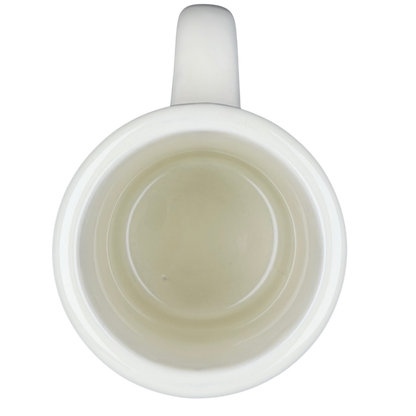 Lion Coffee vintage Mug featuring a smooth white interior and classic design