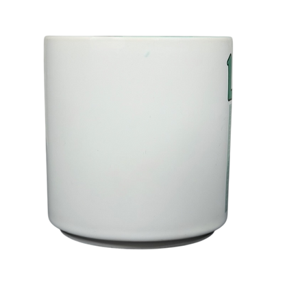 LISA poetry vintage mug Papel with a sleek design and green interior for coffee lovers