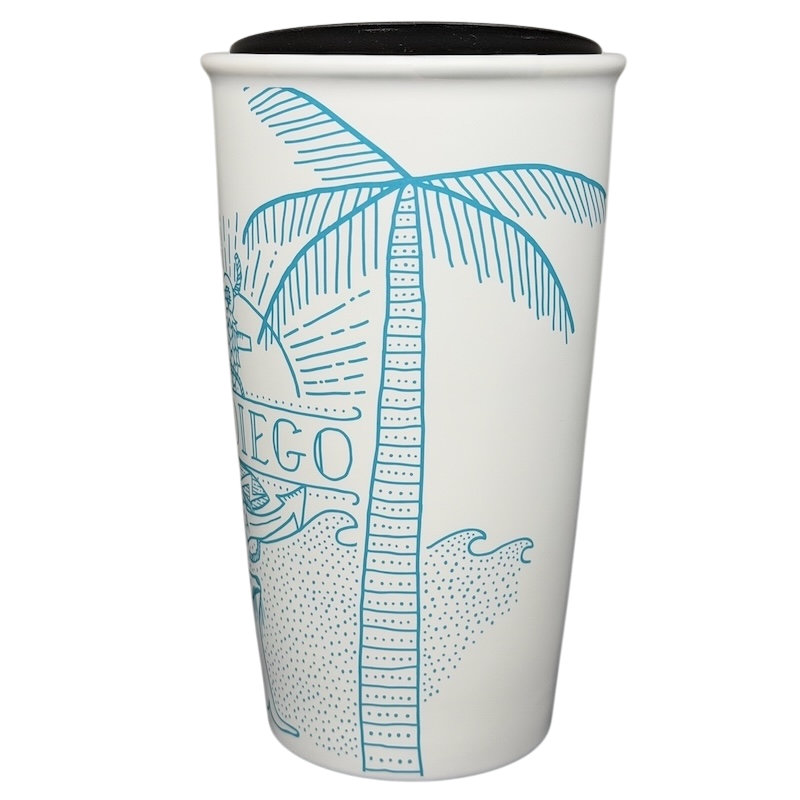 Local Collection San Diego Tumbler Starbucks featuring palm tree design and vibrant coastal theme