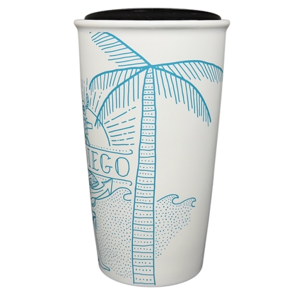 Local Collection San Diego Tumbler Starbucks featuring palm tree design and vibrant coastal theme