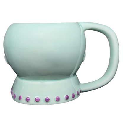 Lyon Motion Products vintage alien mug with a unique design and playful color scheme