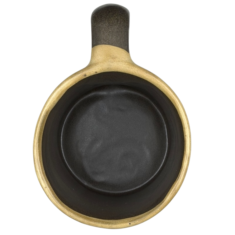 Top view of the Mara Mexico Hopi healing hand collectible mug with a unique design and smooth finish