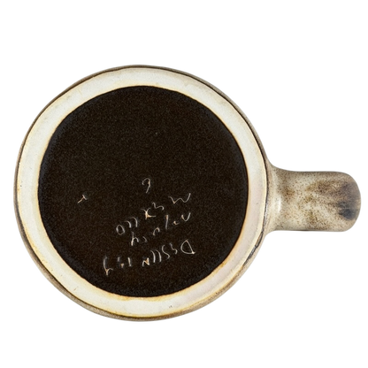 Top view of a Virgo Astrology Zodiac Mug Mara Mexico featuring a handcrafted design
