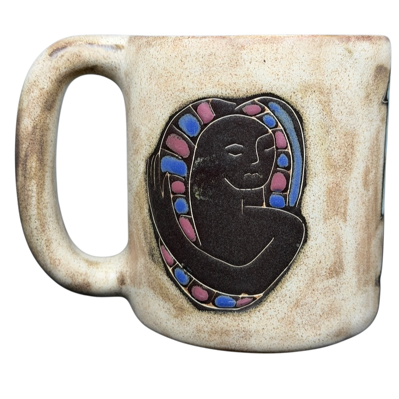 Virgo Astrology Zodiac Mug Mara Mexico featuring a unique design with a mythical figure