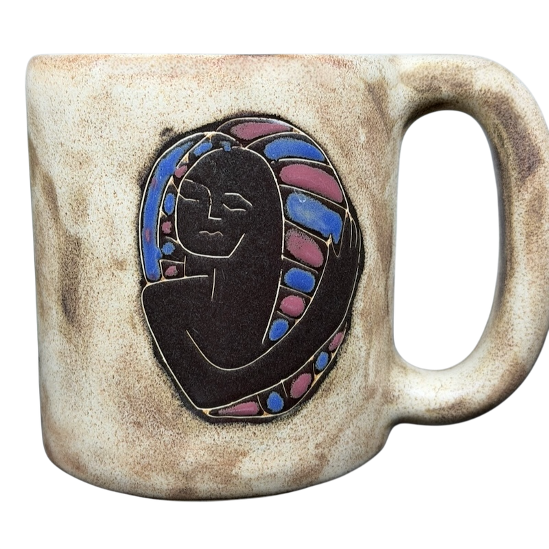 Handcrafted Virgo Astrology Zodiac Mug Mara Mexico with unique design and vibrant colors