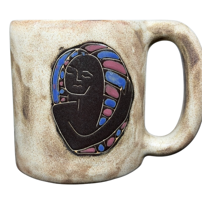 Handcrafted Virgo Astrology Zodiac Mug Mara Mexico with unique design and vibrant colors