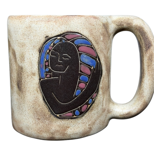 Handcrafted Virgo Astrology Zodiac Mug Mara Mexico with unique design and vibrant colors