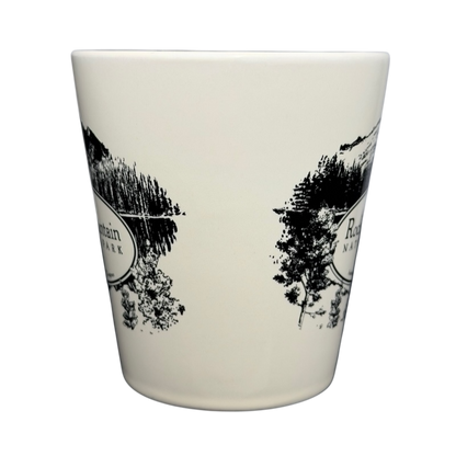Rocky Mountain National Park Mug McGovern And Company featuring a scenic black and white design