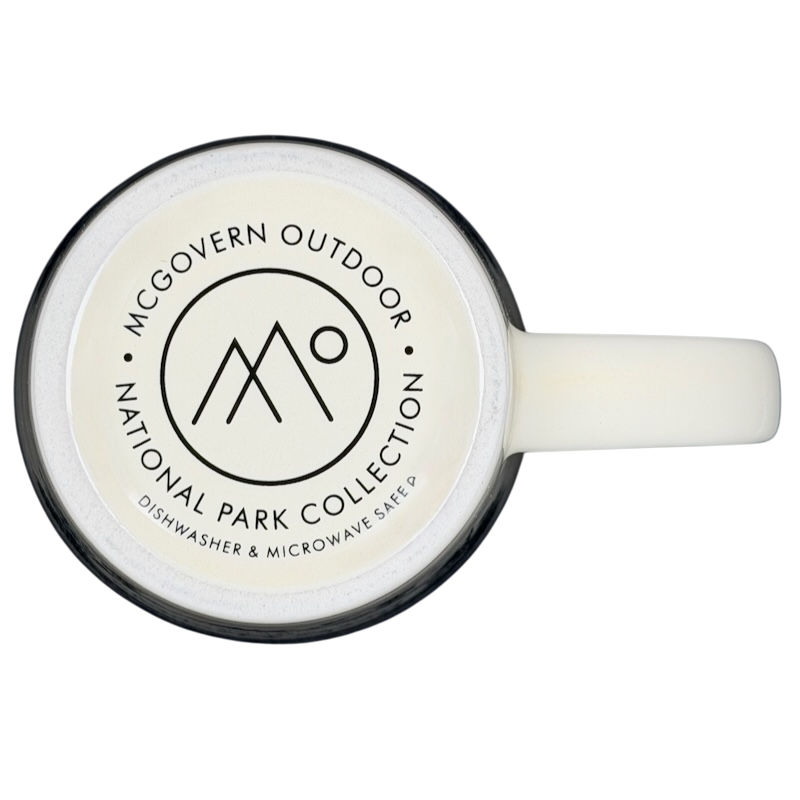 Rocky Mountain National Park Mug McGovern And Company in white with a durable design for outdoor enthusiasts