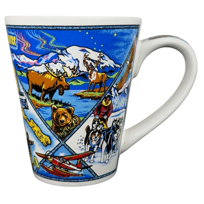 McKinley Explorer Alaska mug featuring wildlife and scenic landscapes in vibrant colors