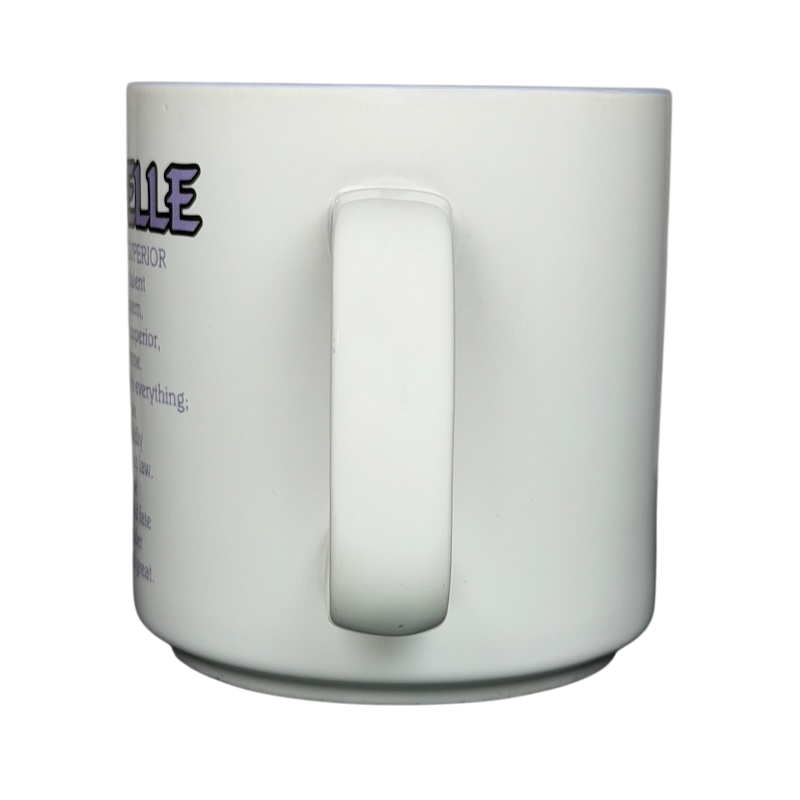 MICHELLE Poetry Name Mug Papel with colorful text celebrating the name Michelle