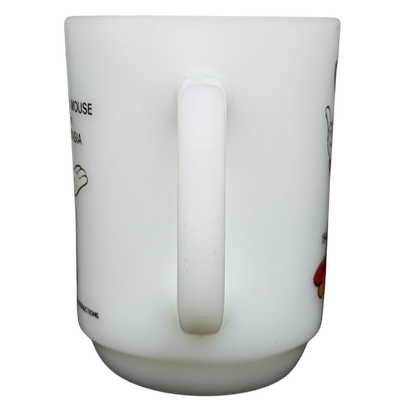 Disney Mickey Mouse Fantasia Pepsi milk glass mug featuring colorful character design