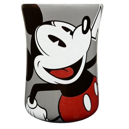 Disney Mickey Mouse MM gray mug featuring a cheerful Mickey Mouse design with vibrant colors