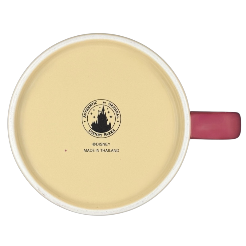 Base view of Disney Mickey Mouse Mornings Aren't Pretty jumbo mug with manufacturer details