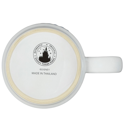 Bottom view of a Mickey Mouse Sorcerer Disneyland Mug with Disney logo and Thailand origin