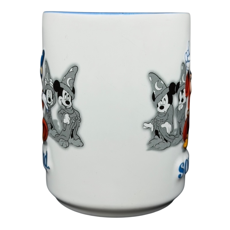 Mickey Mouse Sorcerer Disneyland Mug featuring colorful characters and fun designs
