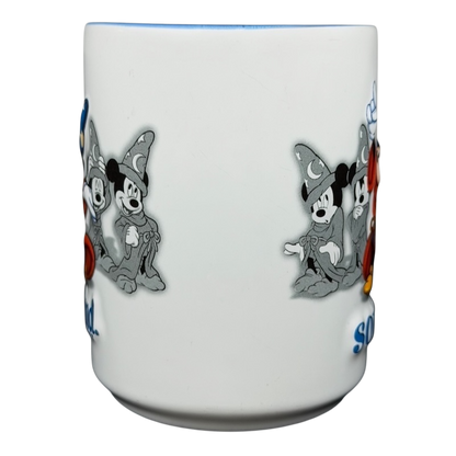 Mickey Mouse Sorcerer Disneyland Mug featuring colorful characters and fun designs