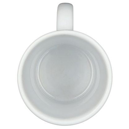 Inside view of a white ceramic Mickey Mouse Top of The Class 1928 mug designed for Disney fans