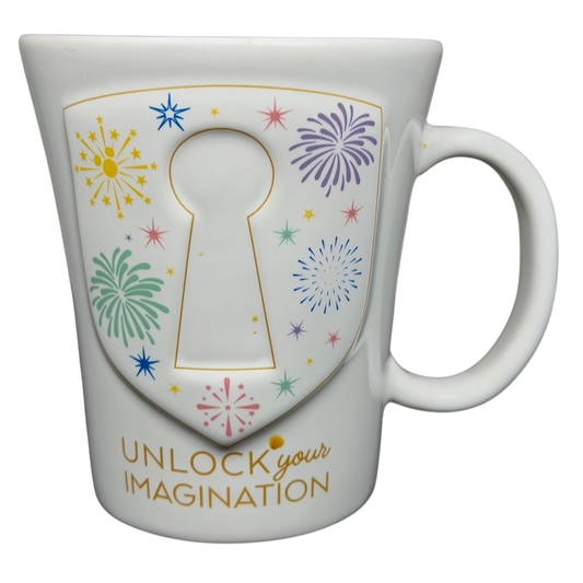 Disney Parks Mickey Mouse Unlock Your Imagination Fireworks Mug with colorful fireworks design