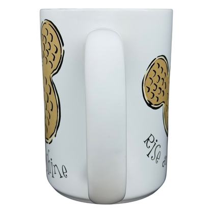 Disney Mickey Mouse Waffle Rise and Shine mug featuring cute cartoon design perfect for morning coffee