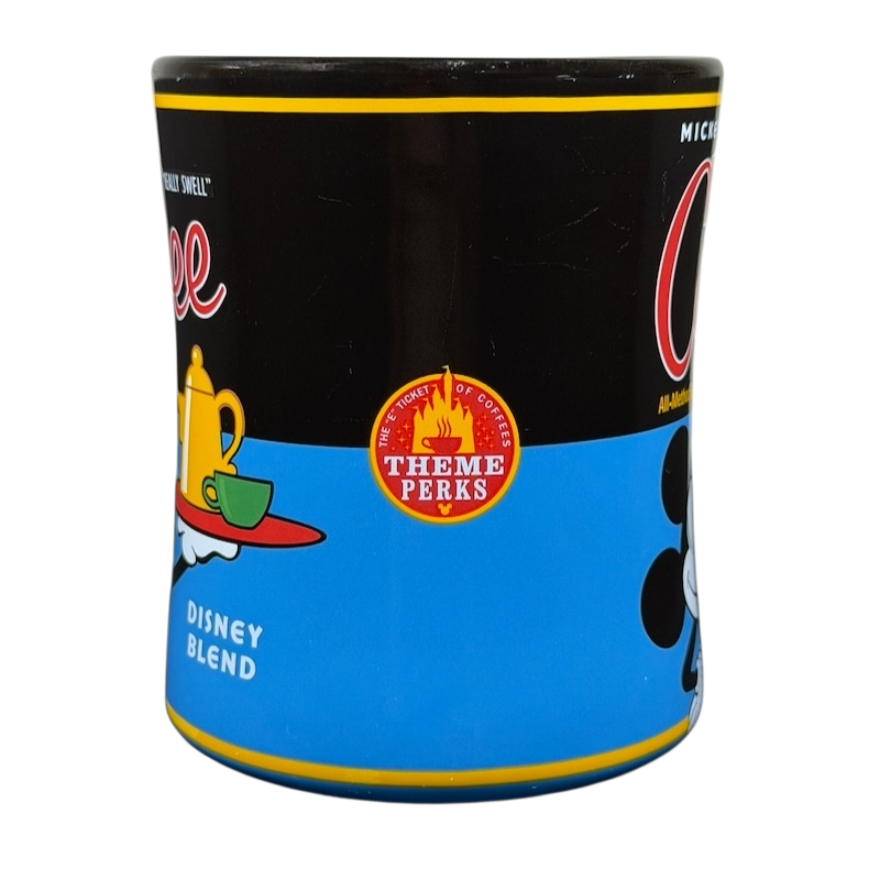 Mickey's Really Swell Coffee Disney Blend Mickey Mouse Mug featuring colorful design and vibrant graphics