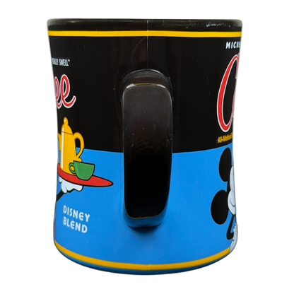 Mickey's Really Swell Coffee Disney Blend Mickey Mouse Mug featuring colorful designs and easy grip handle