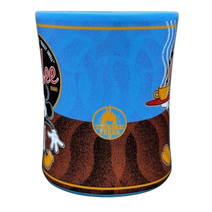 Mickey's Really Swell Coffee vintage mug featuring colorful design with Mickey Mouse and coffee cup