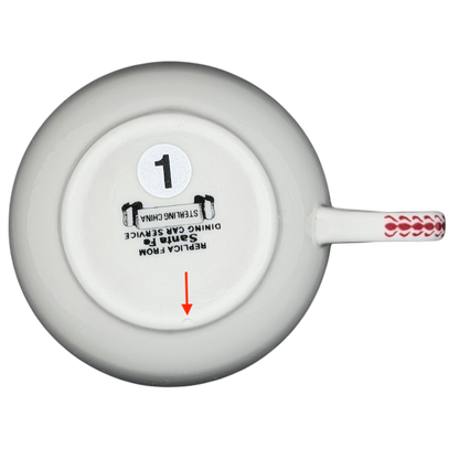 Bottom view of Otagiri Mimbreno Santa Fe Replica Mug with clear markings and sturdy handle