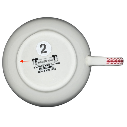 Bottom view of Otagiri Mimbreno Santa Fe Replica Mug showcasing maker's mark and style details