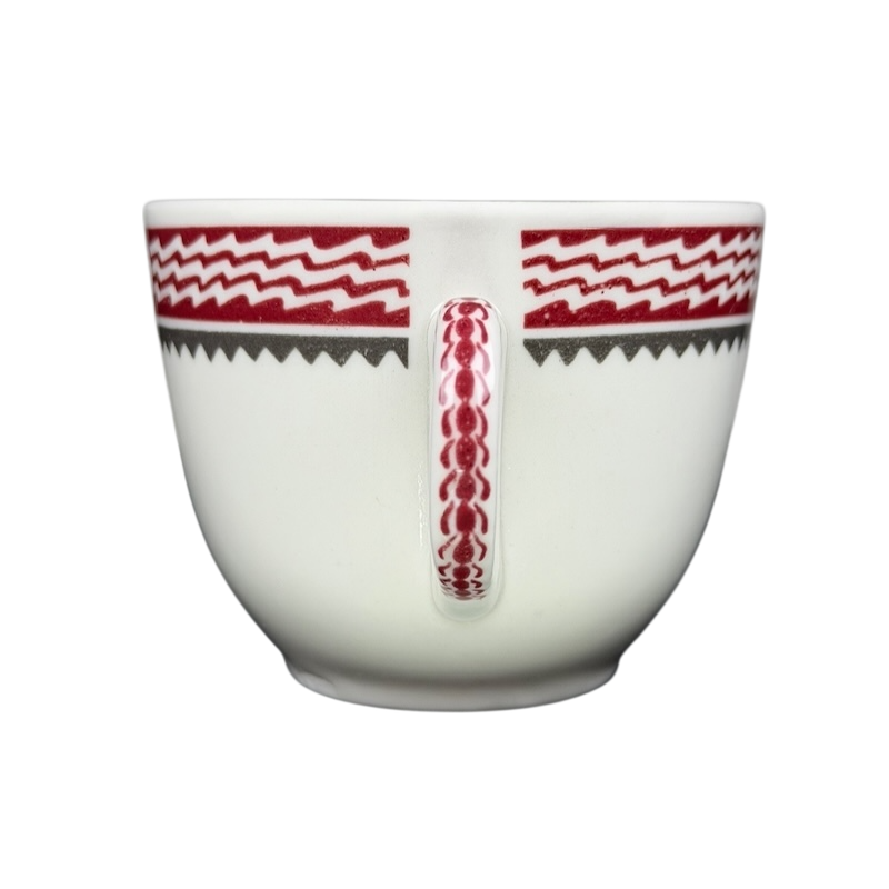 Mimbreno Santa Fe Replica Mug from Otagiri featuring a traditional red and white design