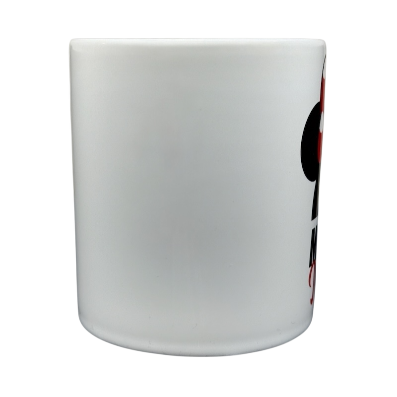 Disney Minnie Mouse 3D bow collectible mug with a sleek white design and playful graphics