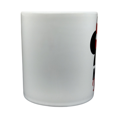 Disney Minnie Mouse 3D bow collectible mug with a sleek white design and playful graphics