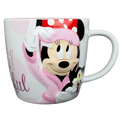 Minnie Mouse Figaro 3D embossed mug with colorful graphic and cute cat design