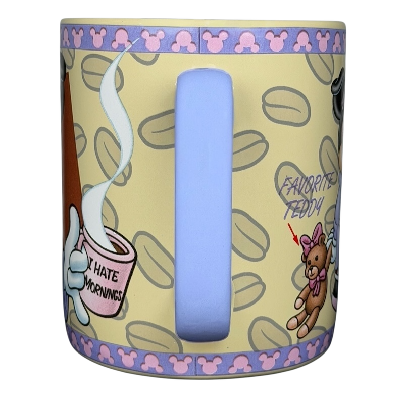 Disney Minnie Mouse mornings aren't pretty jumbo mug with cute designs and pastel colors