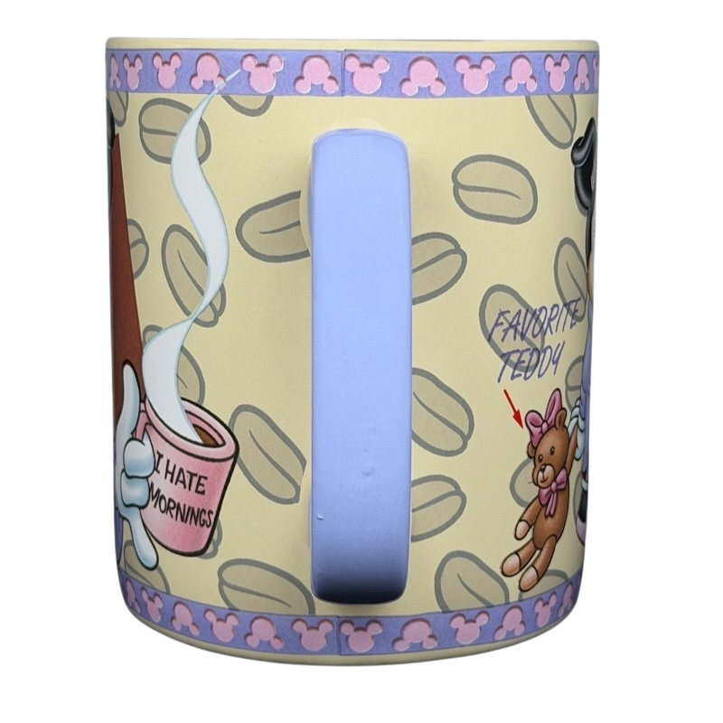 Disney Minnie Mouse mornings aren't pretty jumbo mug with playful illustrations and large handle