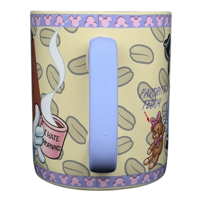 Disney Minnie Mouse mornings aren't pretty jumbo mug with playful illustrations and large handle