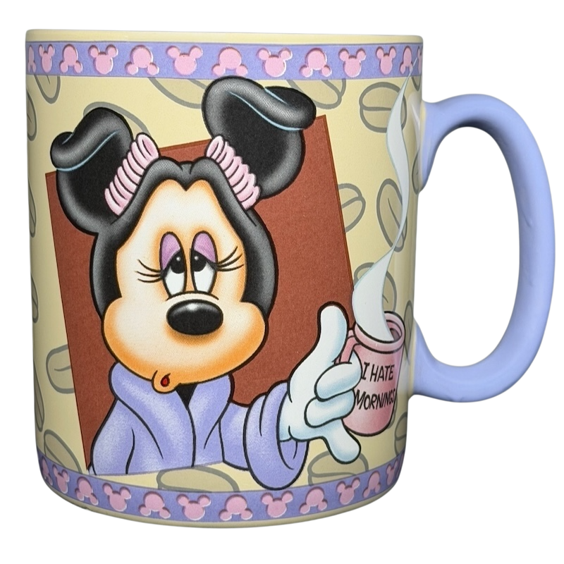 Minnie Mouse mornings aren't pretty jumbo mug featuring a cute design with a cheerful Minnie