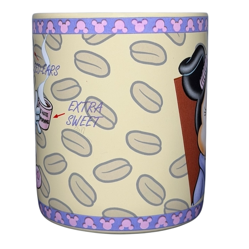 Disney Minnie Mouse mornings aren't pretty jumbo mug with playful coffee design and colorful graphics