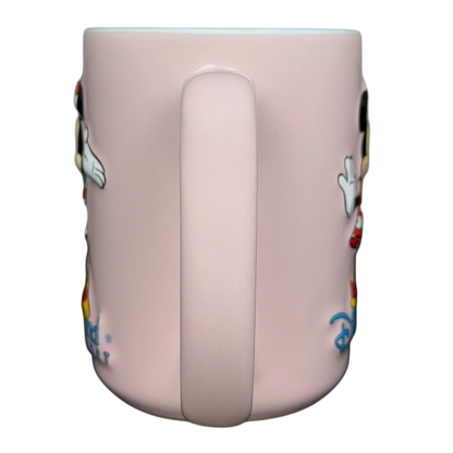 Minnie Mouse Waving Disneyland Resort Mug with a smooth handle and pink finish for Disney fans