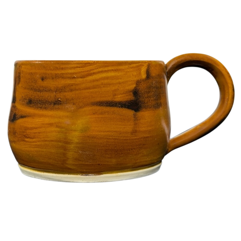Handcrafted ceramic mug from Chikamu Arts featuring a warm brown glaze, ideal for coffee lovers, Mirror Lake Diner Oakley Utah Mug Chikamu Arts