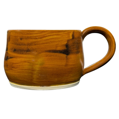 Handcrafted ceramic mug from Chikamu Arts featuring a warm brown glaze, ideal for coffee lovers, Mirror Lake Diner Oakley Utah Mug Chikamu Arts